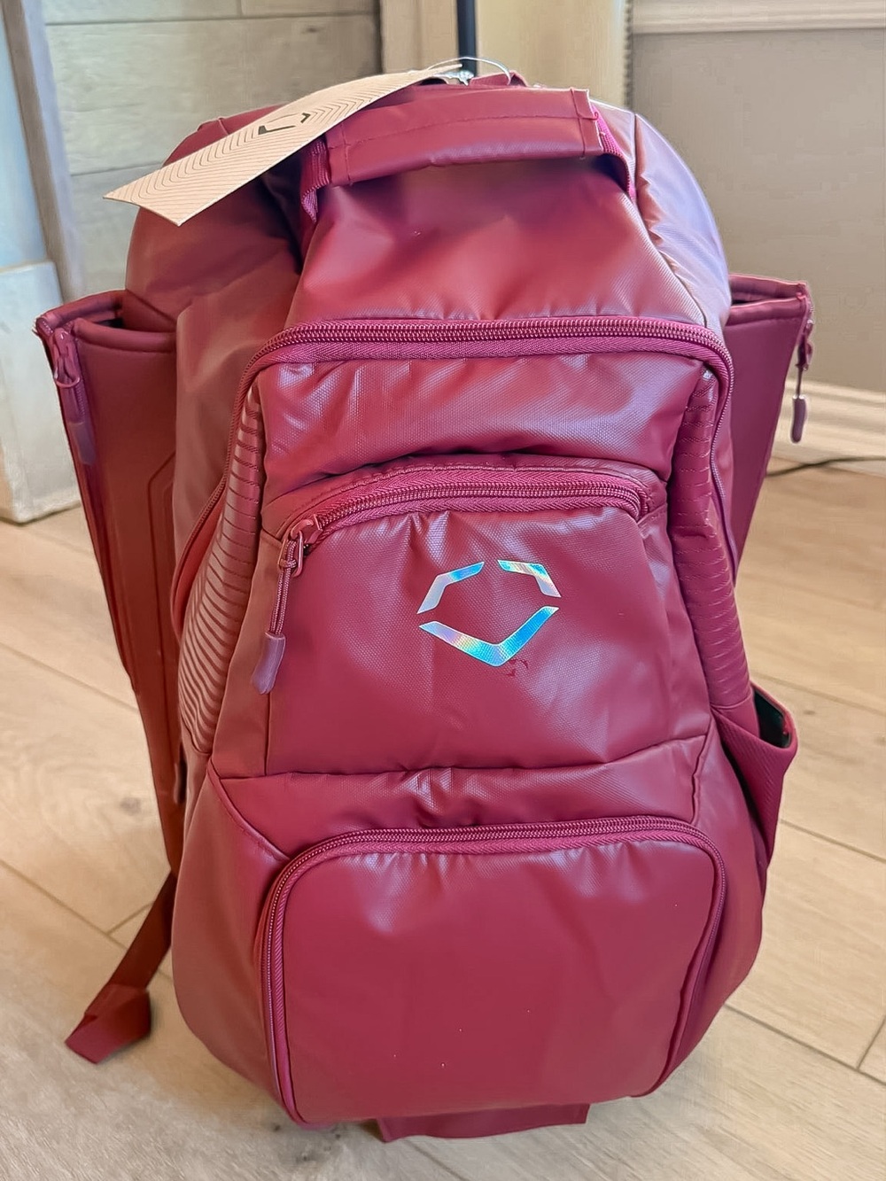 EVOSHIELD TONE SET BACKPACK BASEBALL/SOFTBALL EQUIPMENT MAROON NEW WITH TAGS